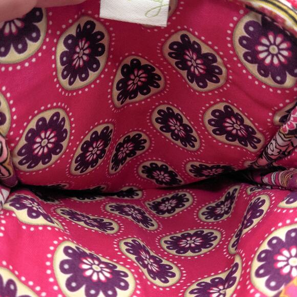 Vera Bradley Pink Quilted Crossbody Floral Paisley Print Adjustable Strap - Picture 9 of 9